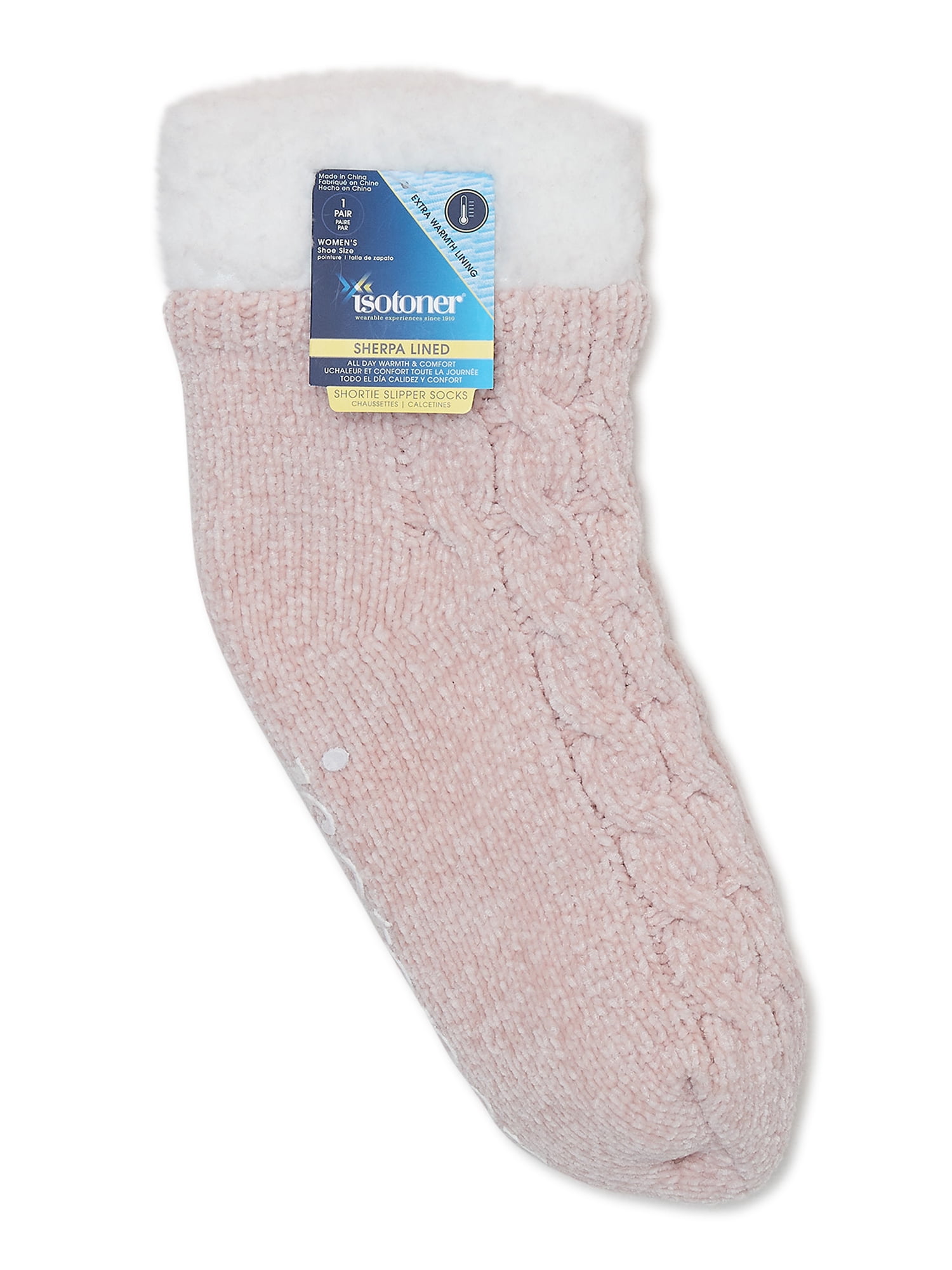 Loungeable cosy chenille slipper sock in grey | ASOS